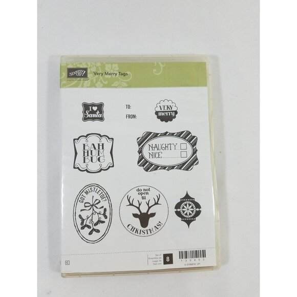 Stampin’ Up Lot Of 5 Stamp Sets Unmounted Day at the Beach Trajan Chevron Merry - Picture 11 of 16